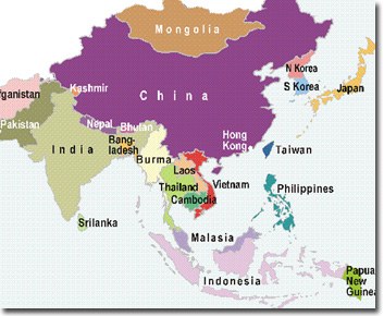 asia map